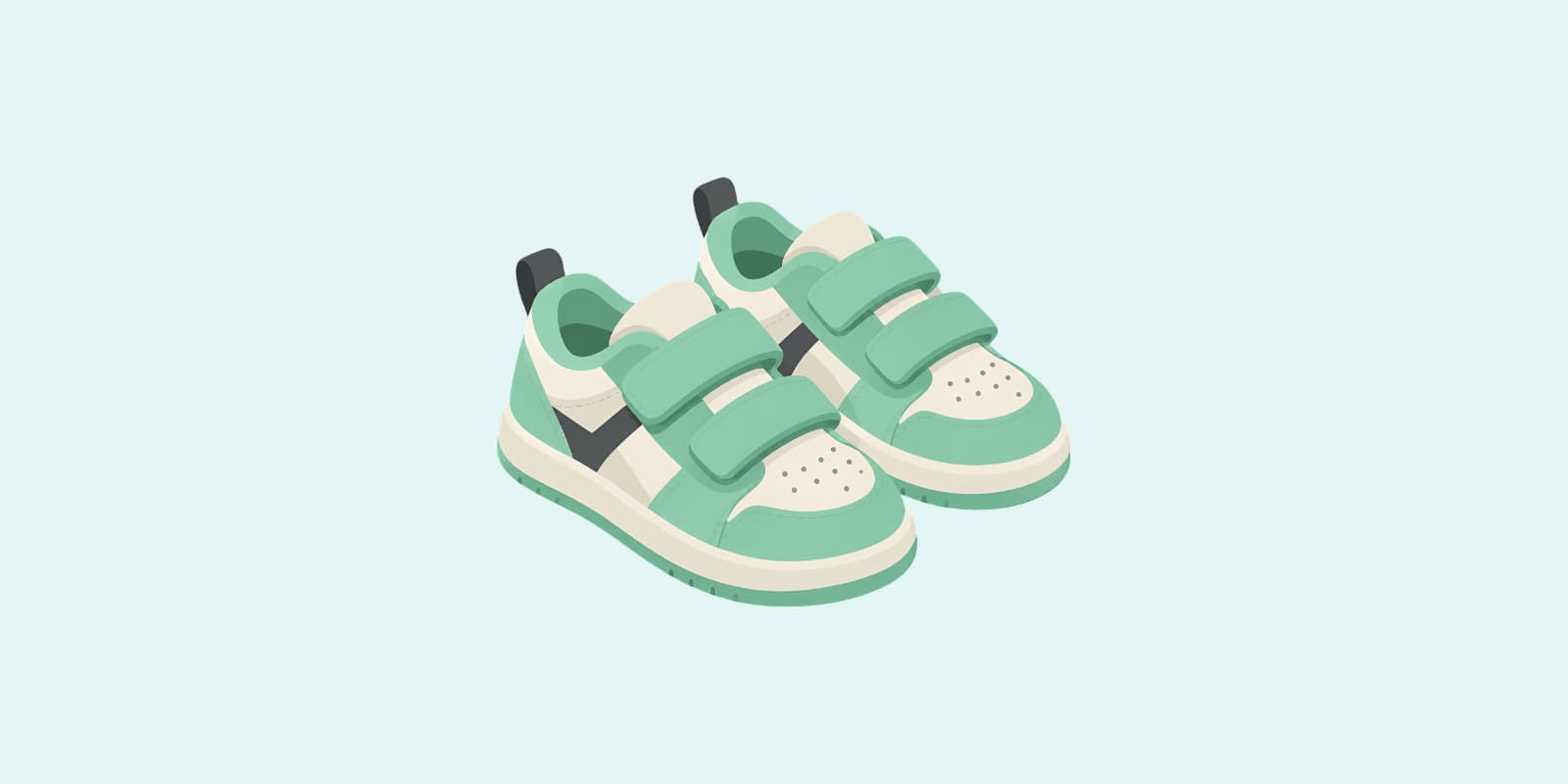 Illustrazione di un neonato per l'articolo sulle scarpe per i primi passi - Genitorialando